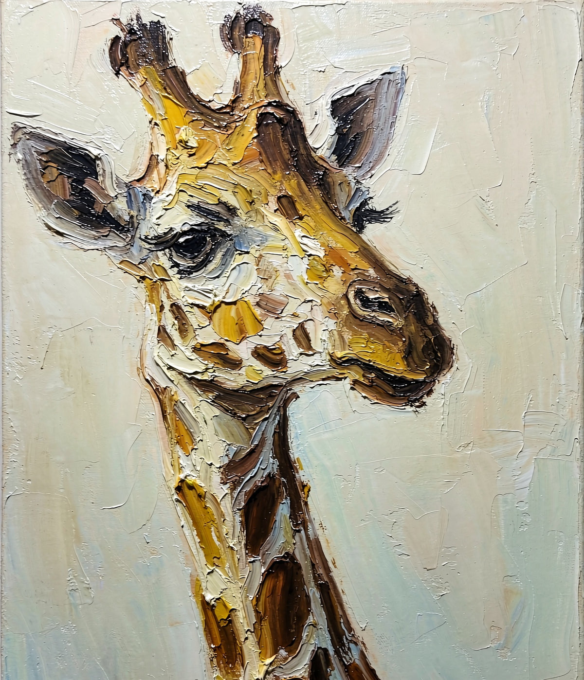Giraffe original oil painting