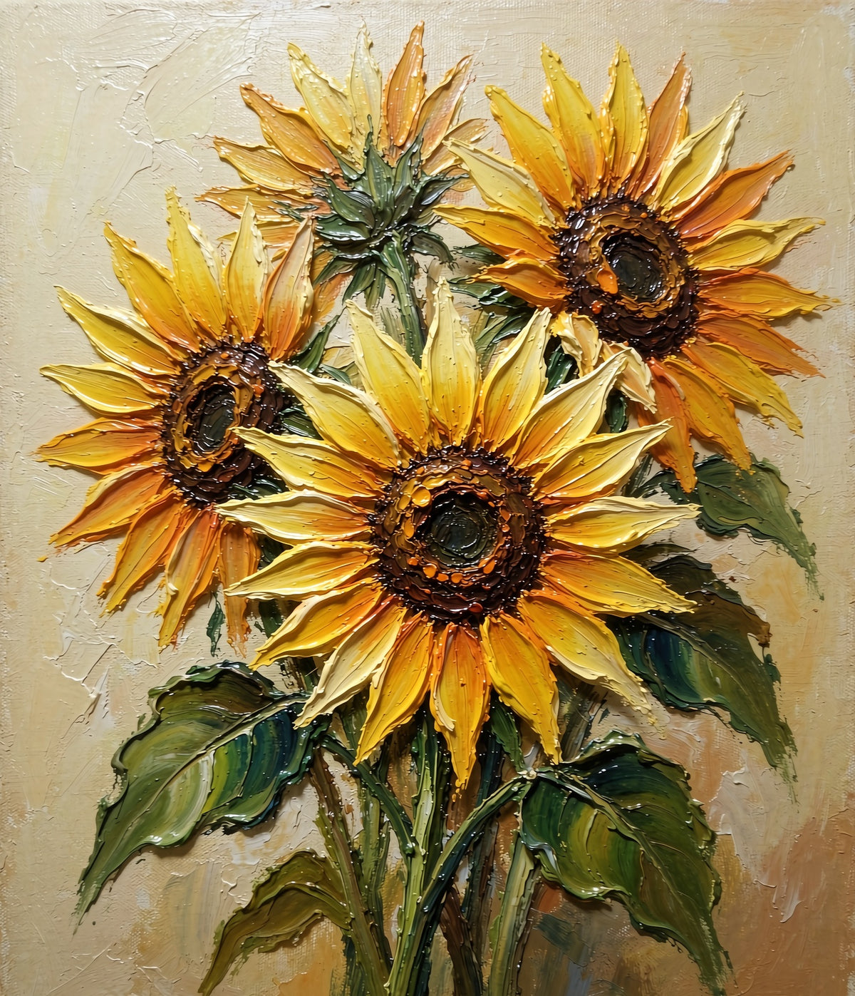 Sunflower floral painting